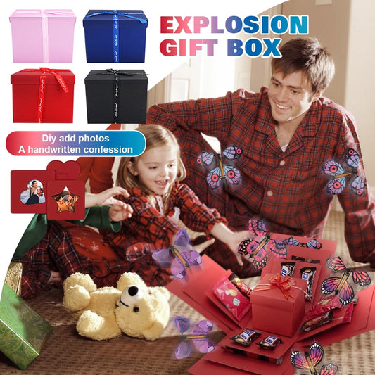 DIY Explosion Gift Box with Flying Butterflies – Surprise Photo Box for Birthdays & Valentine’s Day