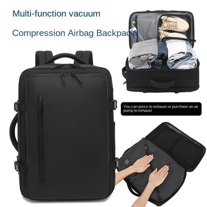 Vacuum Compression Travel Backpack with Air Pump – Expandable Carry-On