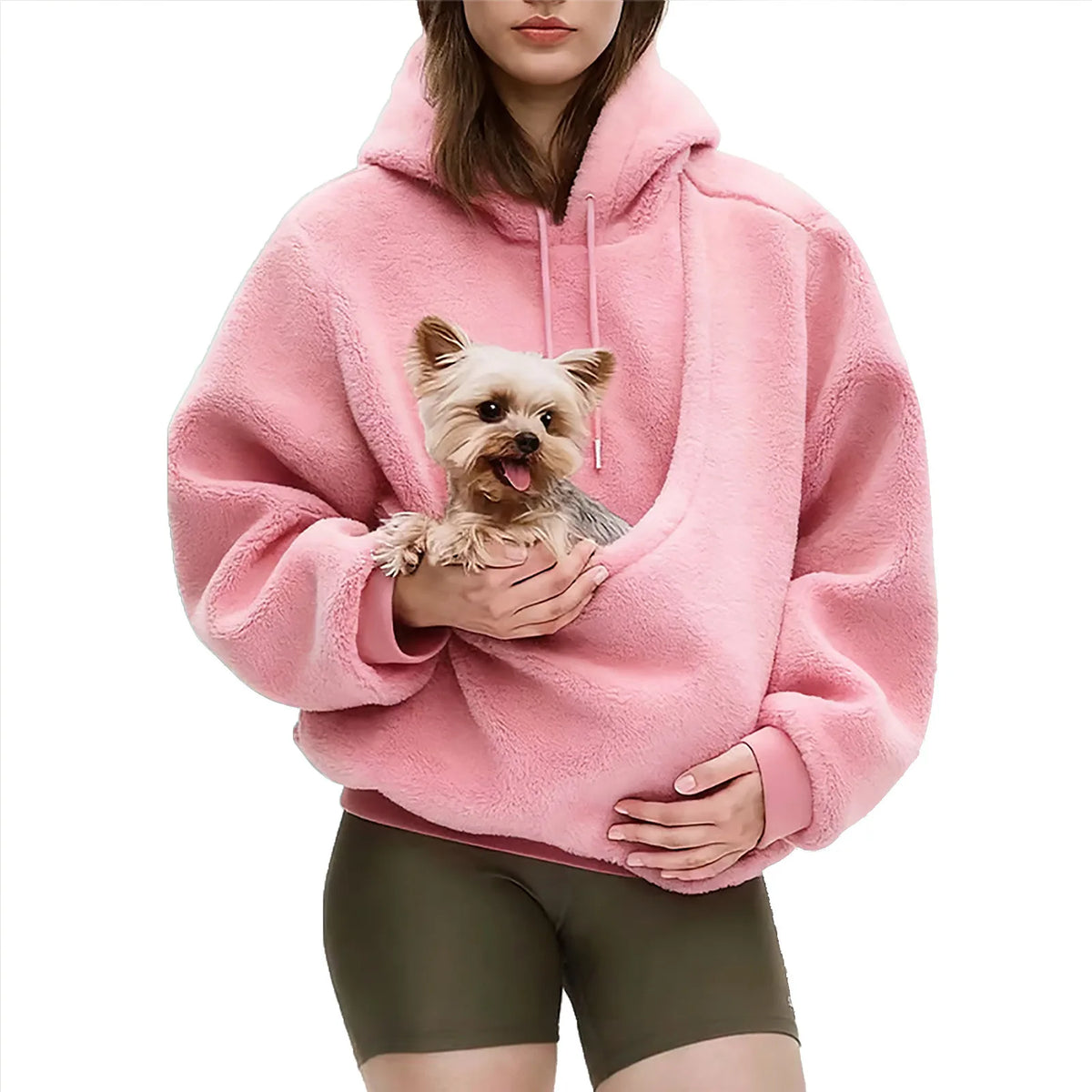 Pet Carrier Hoodie with Kangaroo Pouch – Cosy Dog & Cat Sweatshirt
