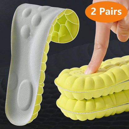 Latex Sport Insoles with Arch Support – Shock Absorbing Cushioned Shoe Inserts