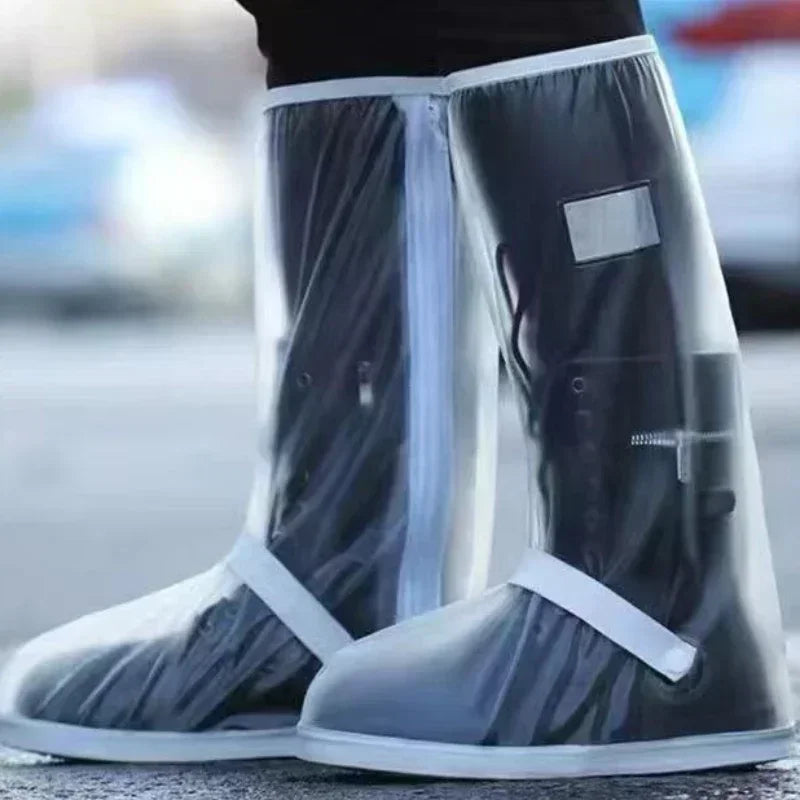 Reusable Waterproof Motorcycle Shoe Covers – Non-Slip Rain Boot Protectors