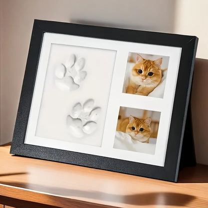 Pet Paw Print Keepsake Photo Frame Kit