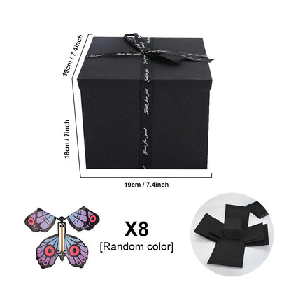 DIY Explosion Gift Box with Flying Butterflies – Surprise Photo Box for Birthdays & Valentine’s Day