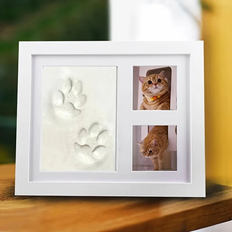 Pet Paw Print Keepsake Photo Frame Kit
