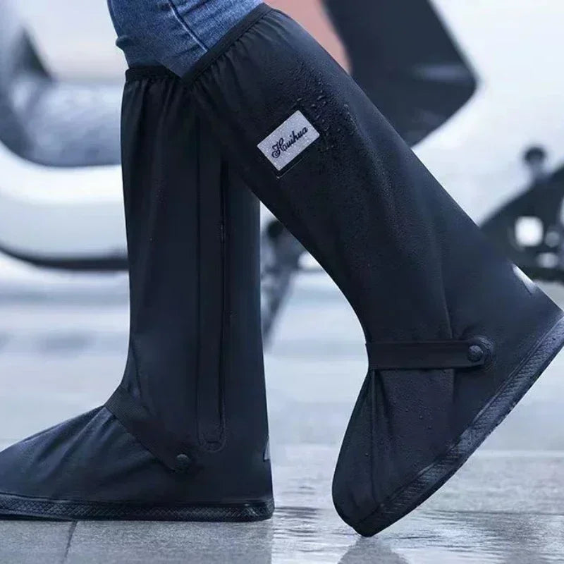 Reusable Waterproof Motorcycle Shoe Covers – Non-Slip Rain Boot Protectors
