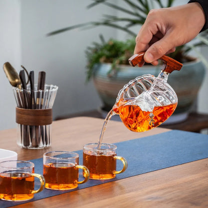 Automatic Magnetic Glass Teapot Set – Horse Design Kung Fu Tea Infuser