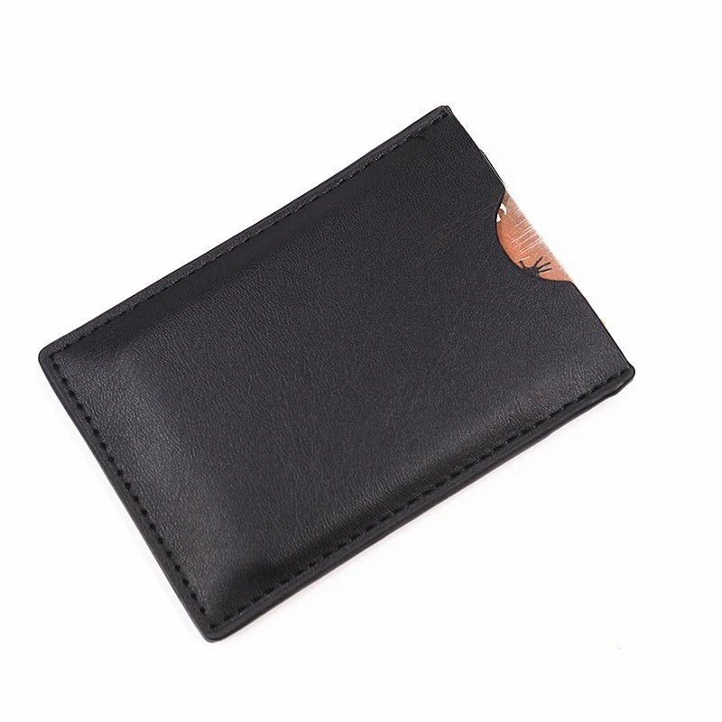 Batman-Inspired Slim Leather ID Wallet – Superhero Card Holder for Men