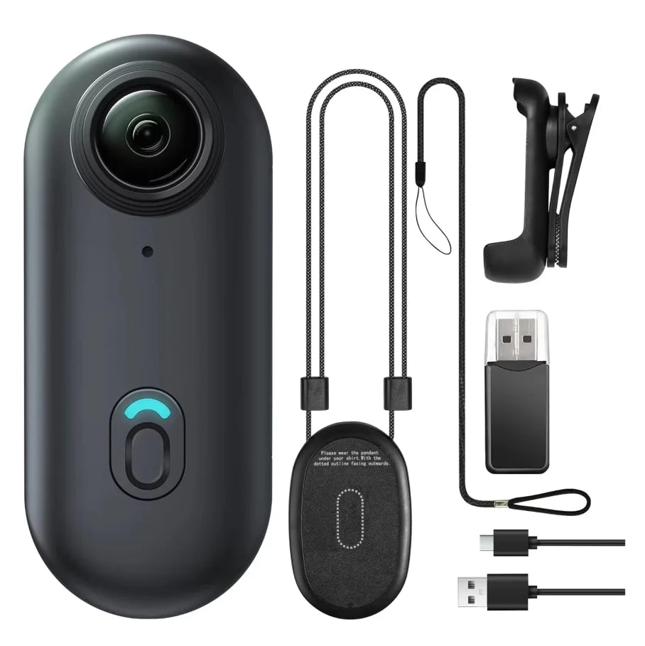4K Mini WiFi Action Camera – Thumb POV Body Camera with Waterproof Case