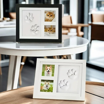Pet Paw Print Keepsake Photo Frame Kit