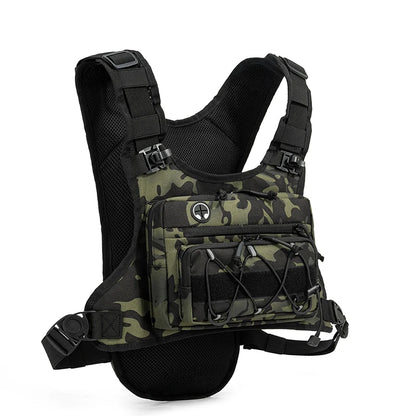 Tactical Chest Rig Backpack – Reflective Hydration Vest for Running, Cycling & Hiking