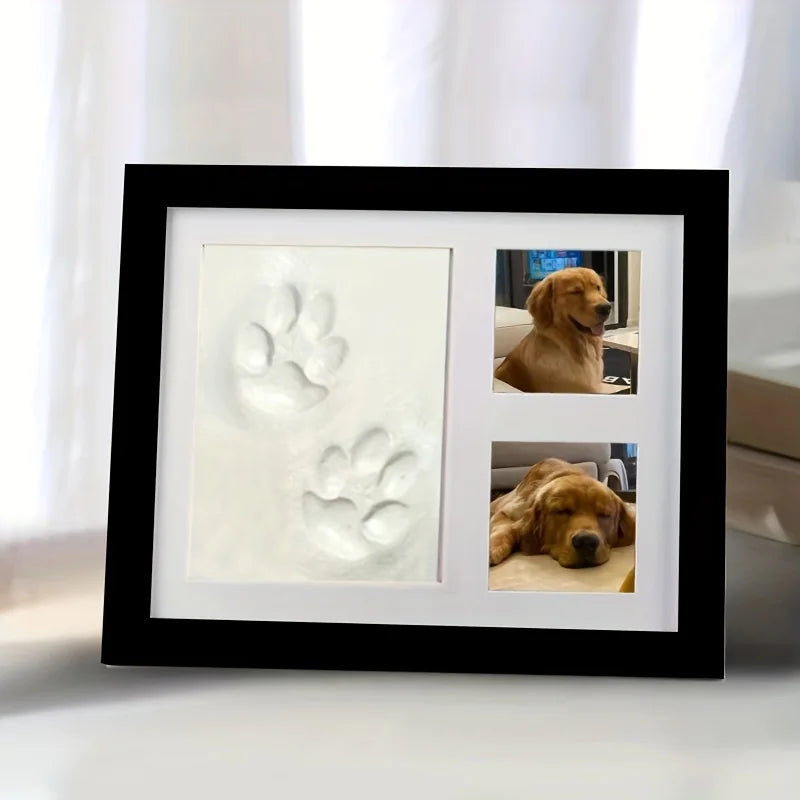 Pet Paw Print Keepsake Photo Frame Kit