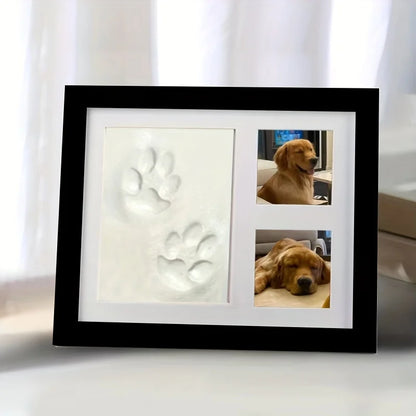 Pet Paw Print Keepsake Photo Frame Kit