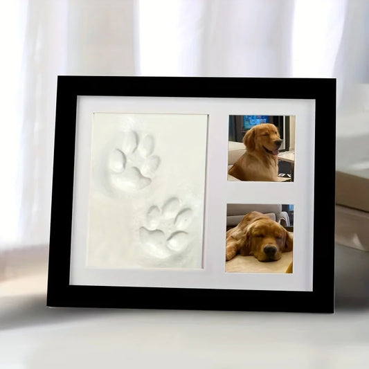 Pet Paw Print Keepsake Photo Frame Kit