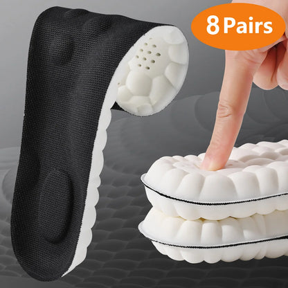 Latex Sport Insoles with Arch Support – Shock Absorbing Cushioned Shoe Inserts