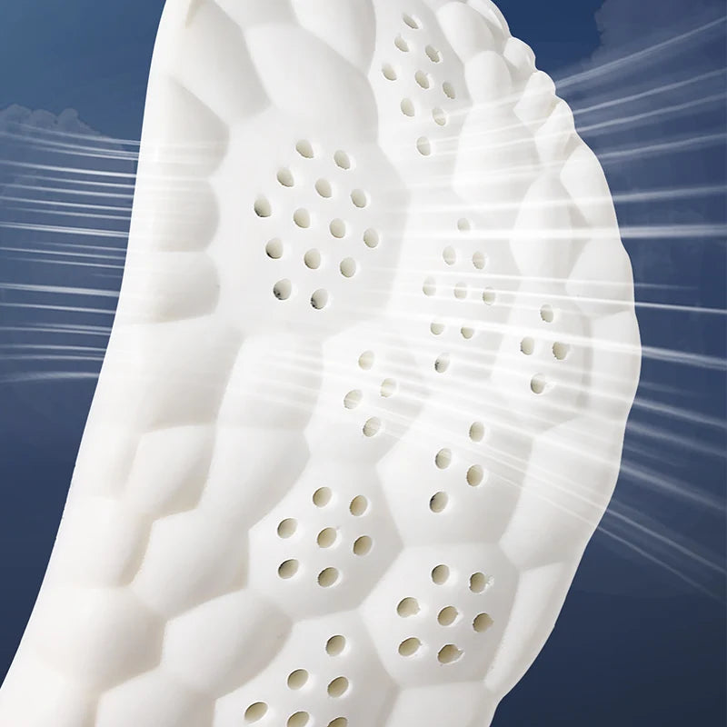 Latex Sport Insoles with Arch Support – Shock Absorbing Cushioned Shoe Inserts
