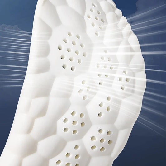 Latex Sport Insoles with Arch Support – Shock Absorbing Cushioned Shoe Inserts