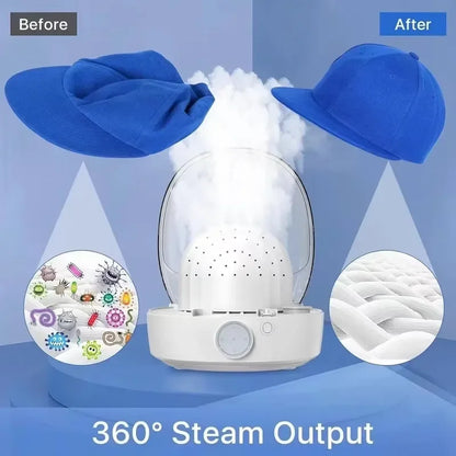 Multifunctional Hat & Wig Steamer – 360° Steam Care Machine