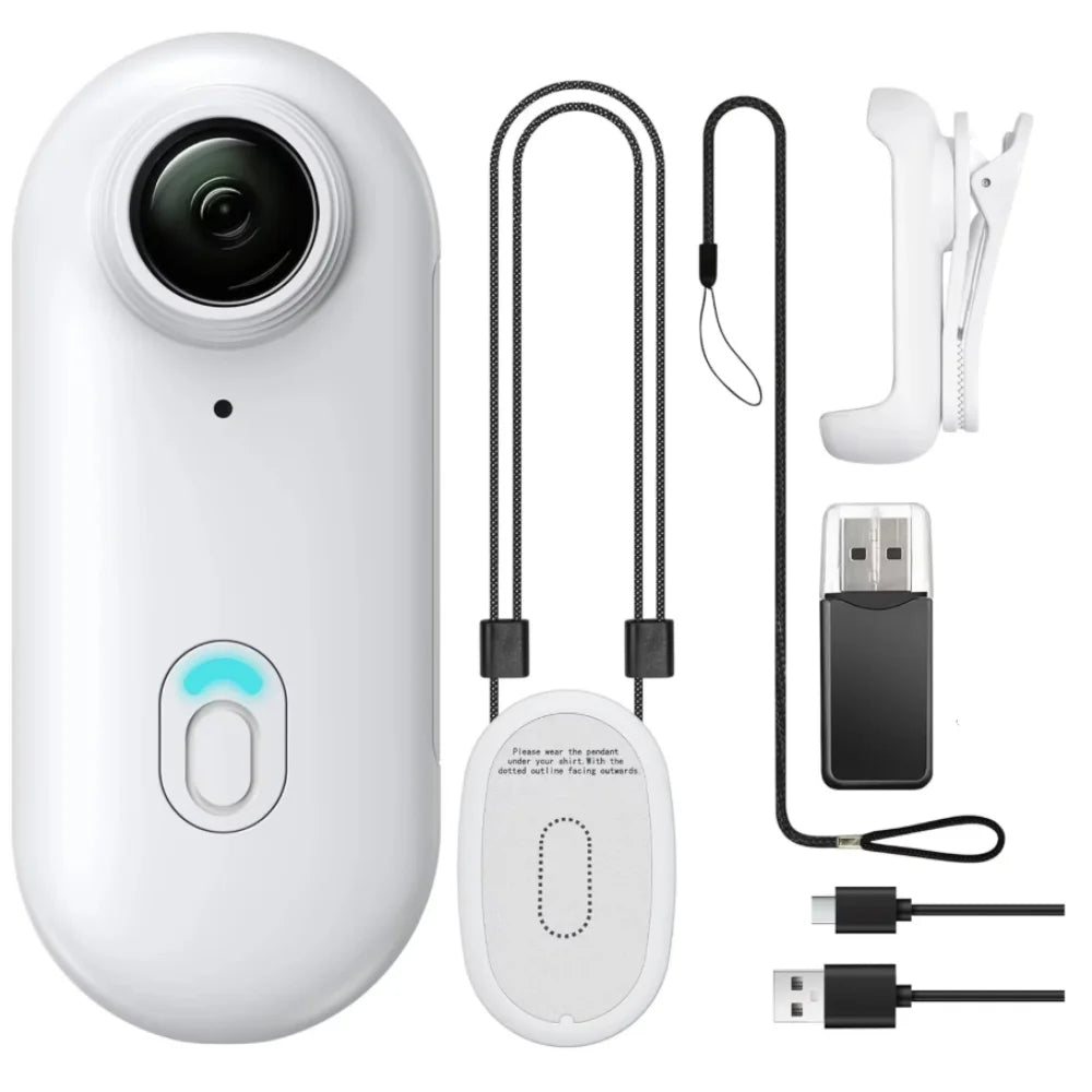 4K Mini WiFi Action Camera – Thumb POV Body Camera with Waterproof Case