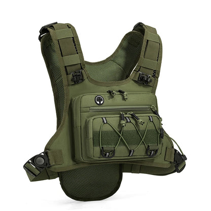 Tactical Chest Rig Backpack – Reflective Hydration Vest for Running, Cycling & Hiking