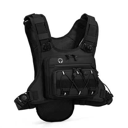 Tactical Chest Rig Backpack – Reflective Hydration Vest for Running, Cycling & Hiking