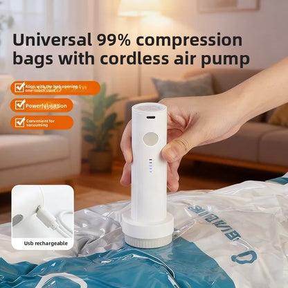 Portable Electric Vacuum Bag Pump – Travel Space Saver